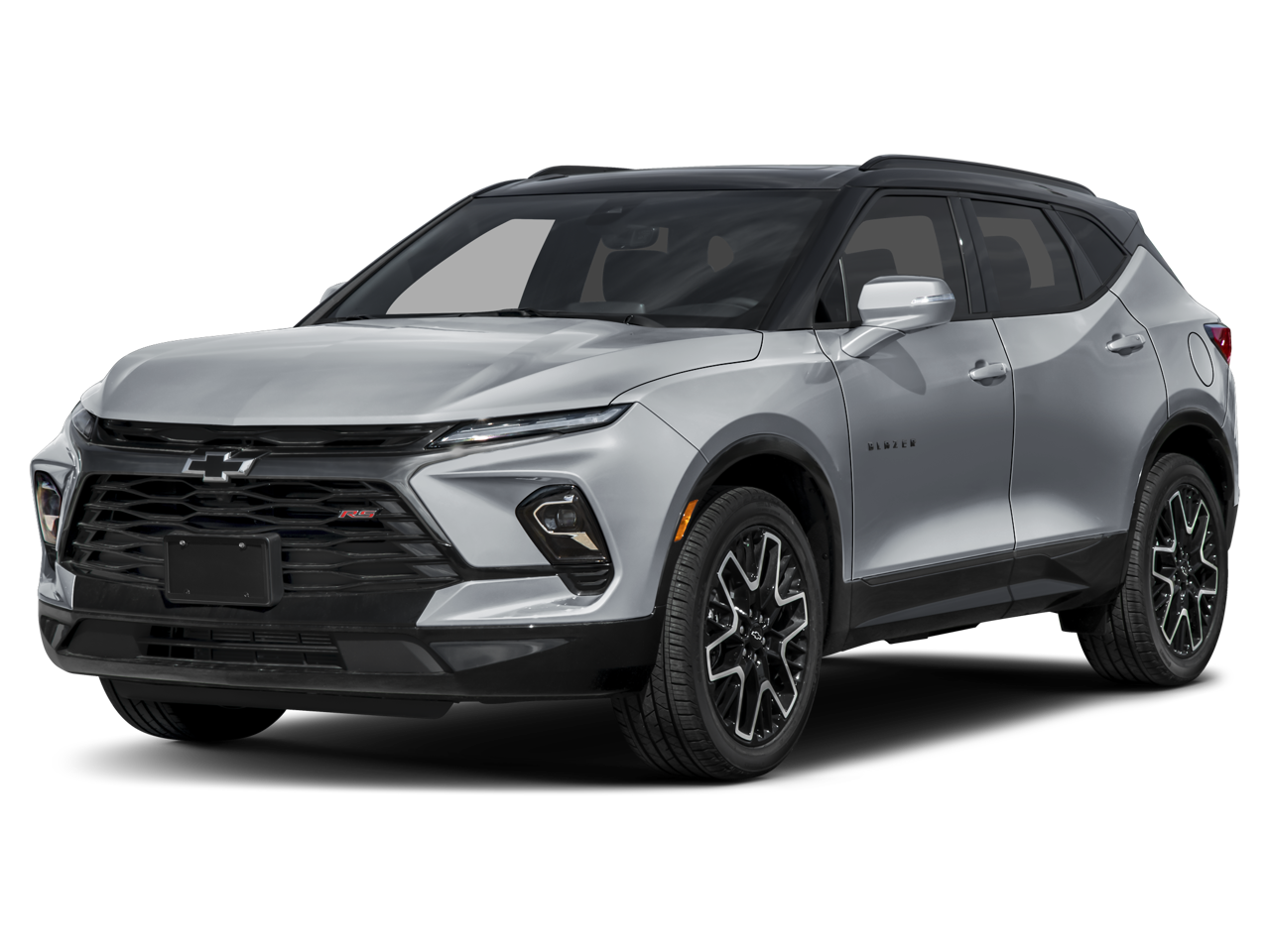 2026 Chevrolet Blazer RS in Black — front three-quarter view