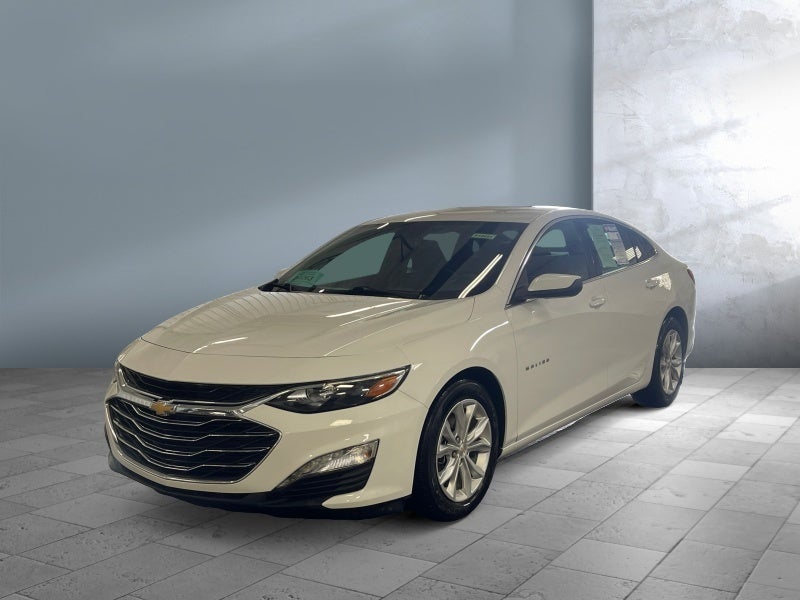 2024 Chevrolet Malibu 1LT in Summit White — front three-quarter view