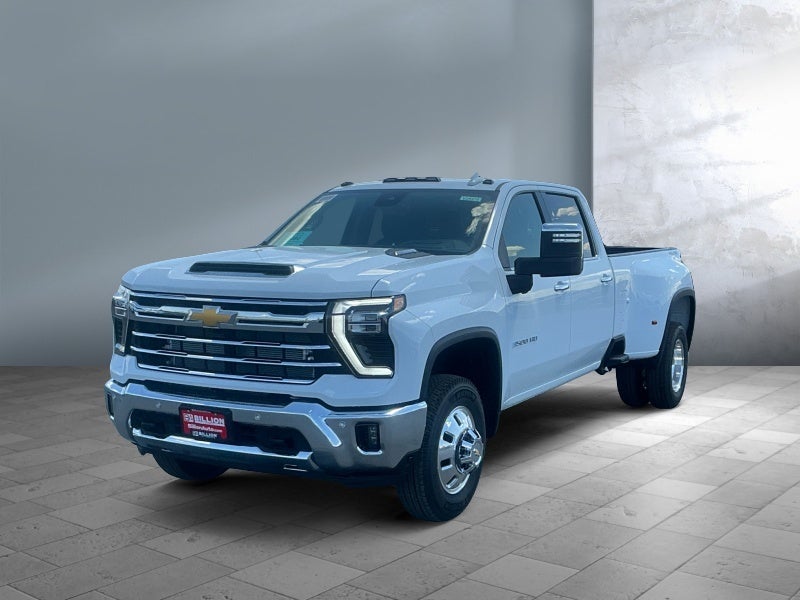 2026 Chevrolet Silverado 3500 HD LTZ DRW in Summit White — front three-quarter view