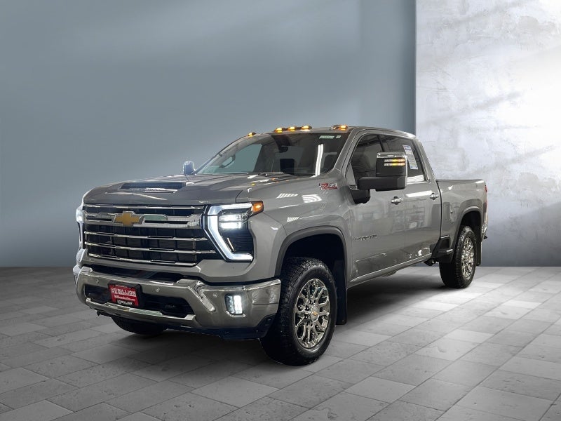 2025 Chevrolet Silverado 3500 HD LTZ in Sterling Gray Metallic — front three-quarter view