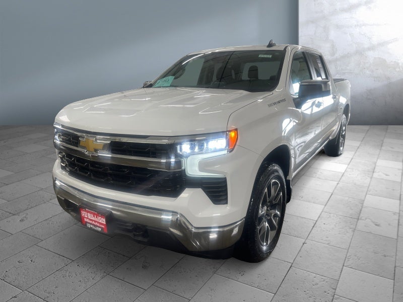 2022 Chevrolet Silverado 1500 LT in Summit White — front three-quarter view
