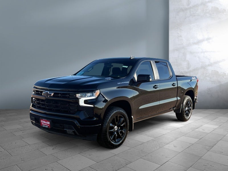 2024 Chevrolet Silverado 1500 RST in Black — front three-quarter view