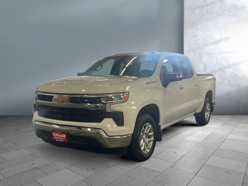 2024 Chevrolet Silverado 1500 LT (2FL) in Summit White — front three-quarter view