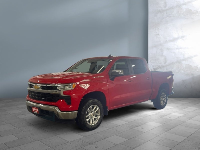 2026 Chevrolet Silverado 1500 LT (2FL) in Red Hot — front three-quarter view