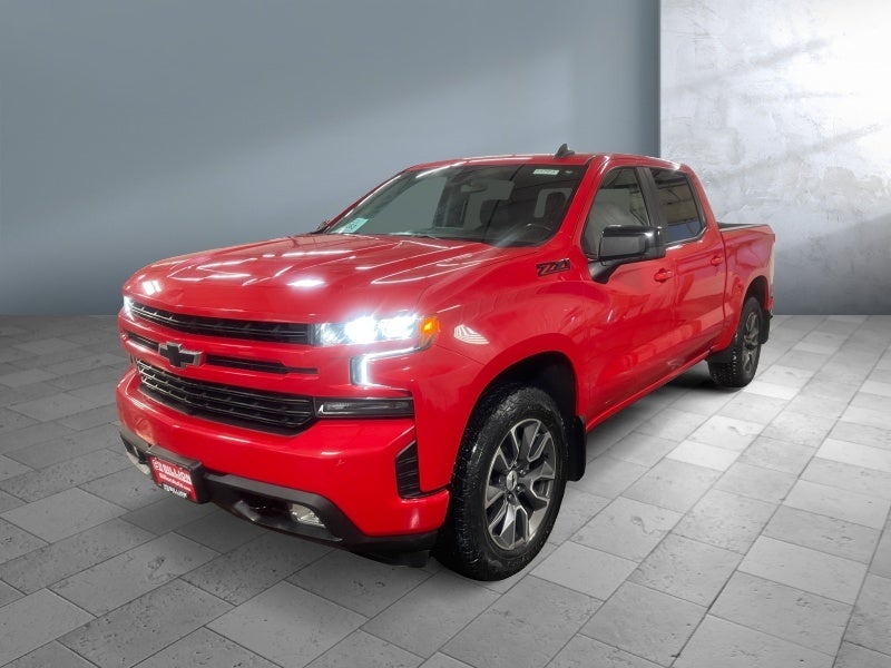 2022 Chevrolet Silverado 1500 LTD RST in Red Hot — front three-quarter view