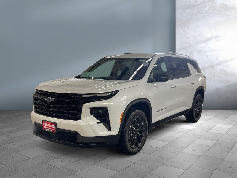 2026 Chevrolet Traverse LT in Polar White Tricoat — front three-quarter view