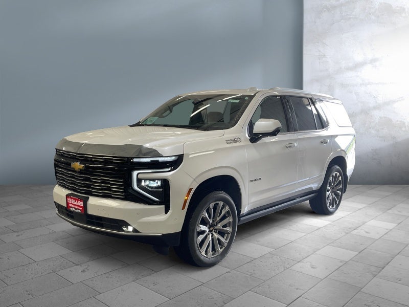 2025 Chevrolet Tahoe High Country in Iridescent Pearl Tricoat — front three-quarter view