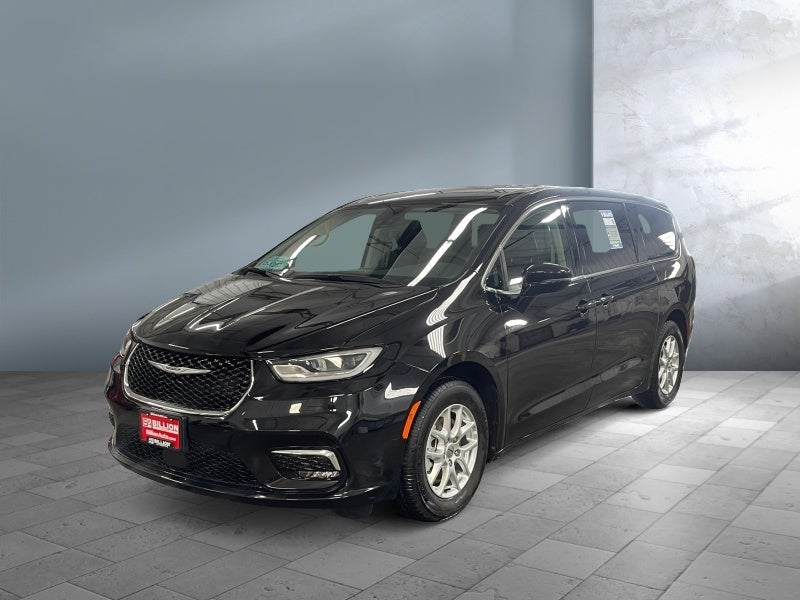 2024 Chrysler Pacifica Touring L in Black — front three-quarter view