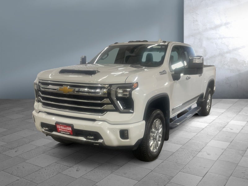 2024 Chevrolet Silverado 3500 HD High Country in Summit White — front three-quarter view