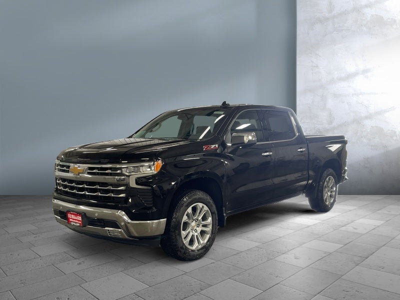 2026 Chevrolet Silverado 1500 LTZ in Black — front three-quarter view