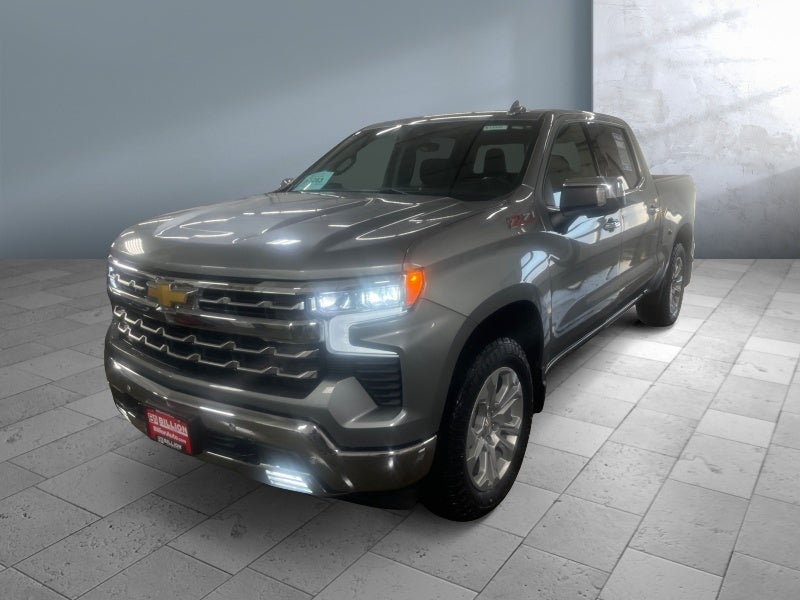 2025 Chevrolet Silverado 1500 LTZ in Sterling Gray Metallic — front three-quarter view