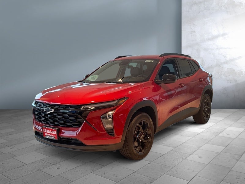 2026 Chevrolet Trax LT in Apex Red — front three-quarter view