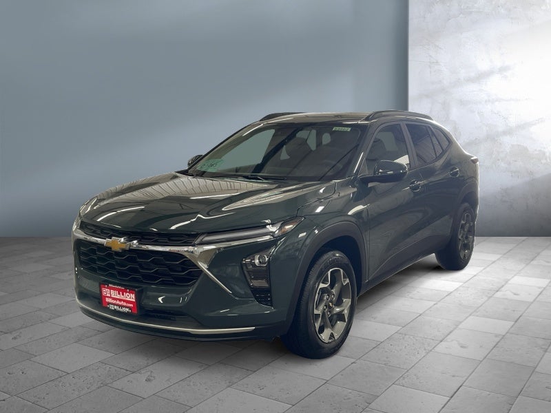 2026 Chevrolet Trax LT in Cypress Gray — front three-quarter view
